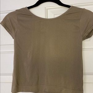 Free People Intimate Crop Top in Taupe
